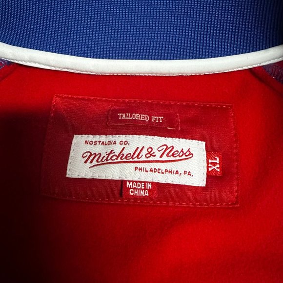Mitchell & Ness Mens Multicolor Philadelphia 76ers Tailored Fit Jacket Size XL - Picture 4 of 4